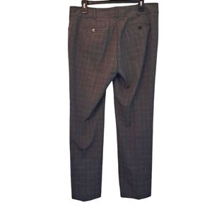 MICHAEL Michael Kors Gray Plaid Windowpane Career Slacks Size 10